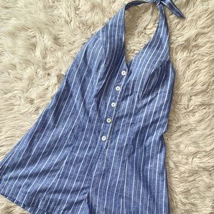 LOVE TREE HALTER ROMPER